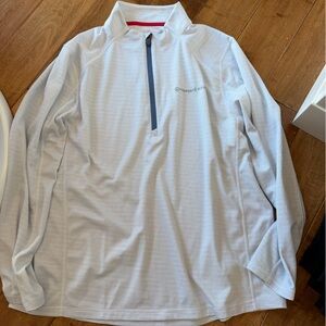 Vineyard Vines Light Gray Quarter-Zip Jacket